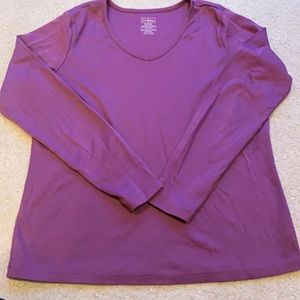LL Bean women’s Supima cotton long sleeve T